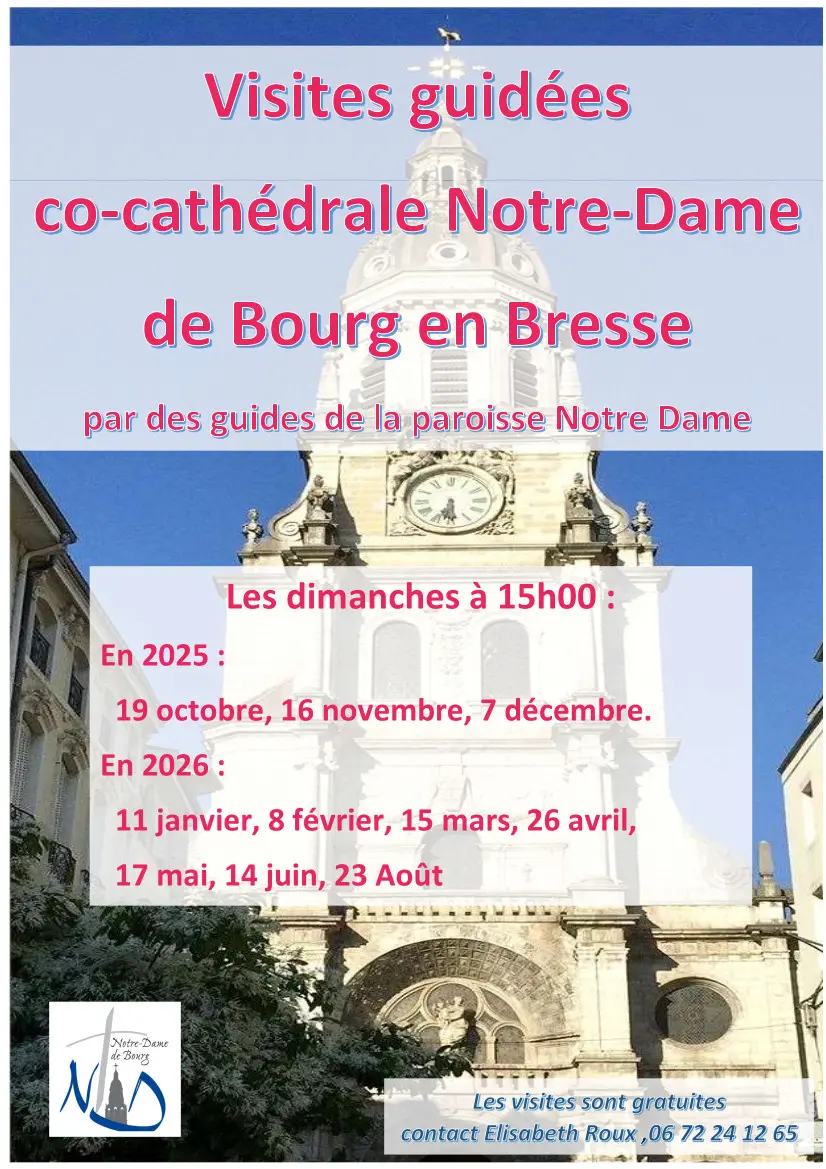 Affiche_Visites guidées co-cathédrale Notre-Dame de Bourg-en-Bresse_Bourg-en-Bresse