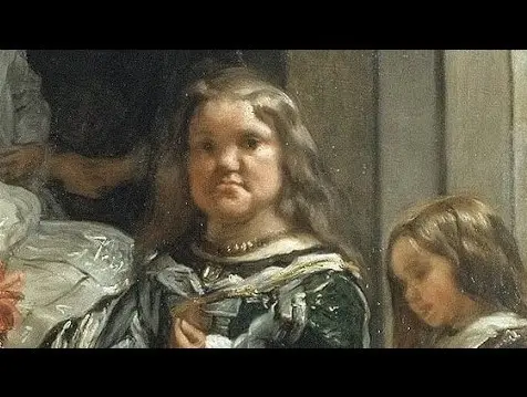 Diego Velázquez (Séville 1599 – Madrid 1660) Las Meninas (Les Ménines), 1656. Détail ; Museo Nacional del Prado, Madrid, Espagne