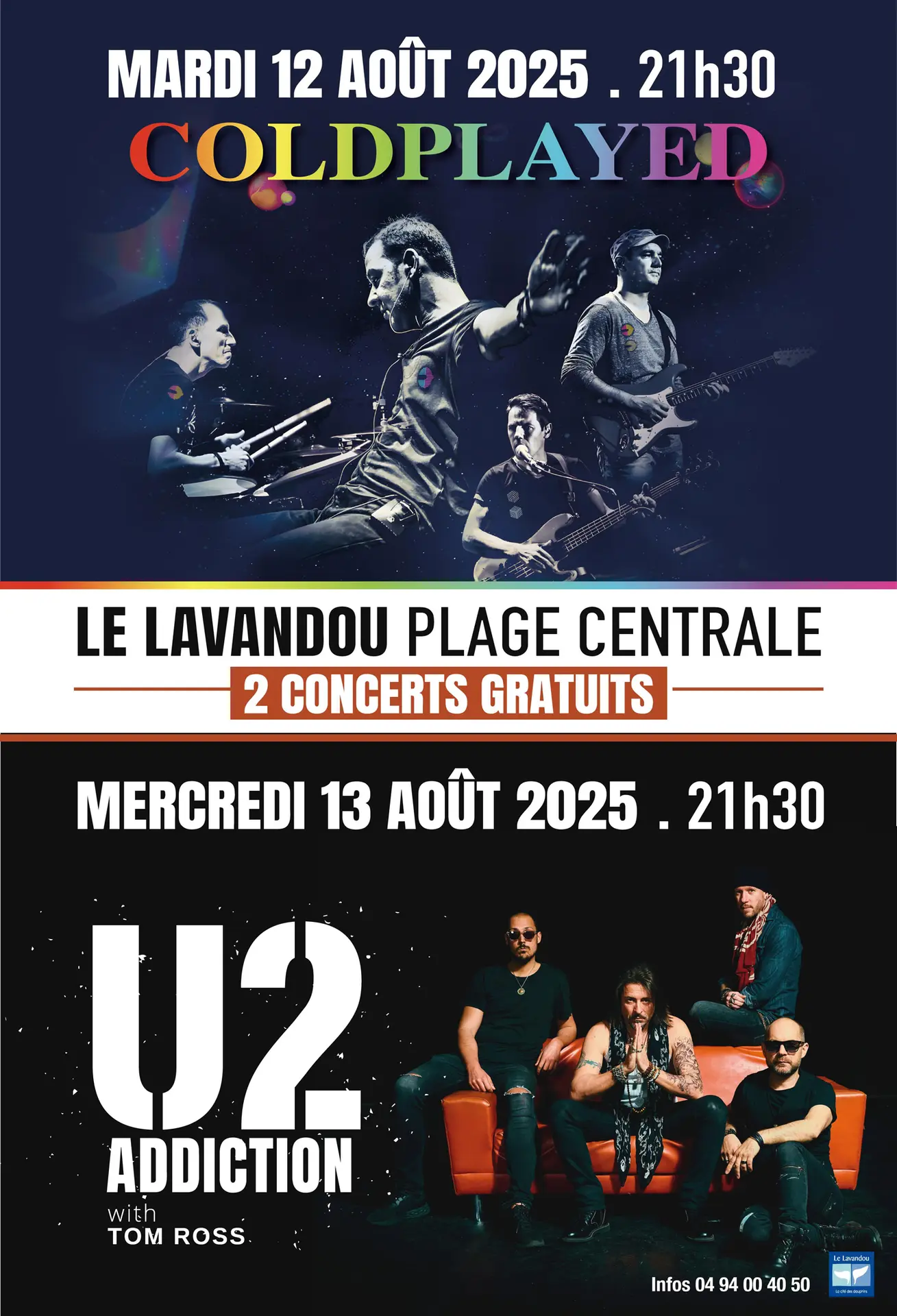 Concert sur la plage Tribute COLDPLAYED
