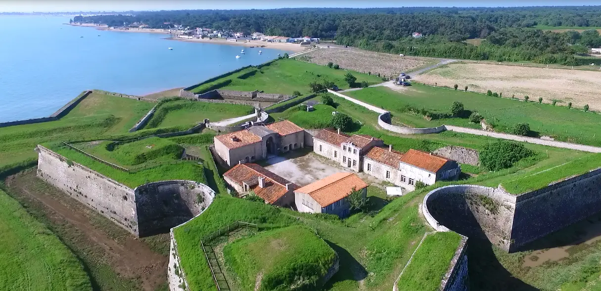 Aerial view of Fort La Prée