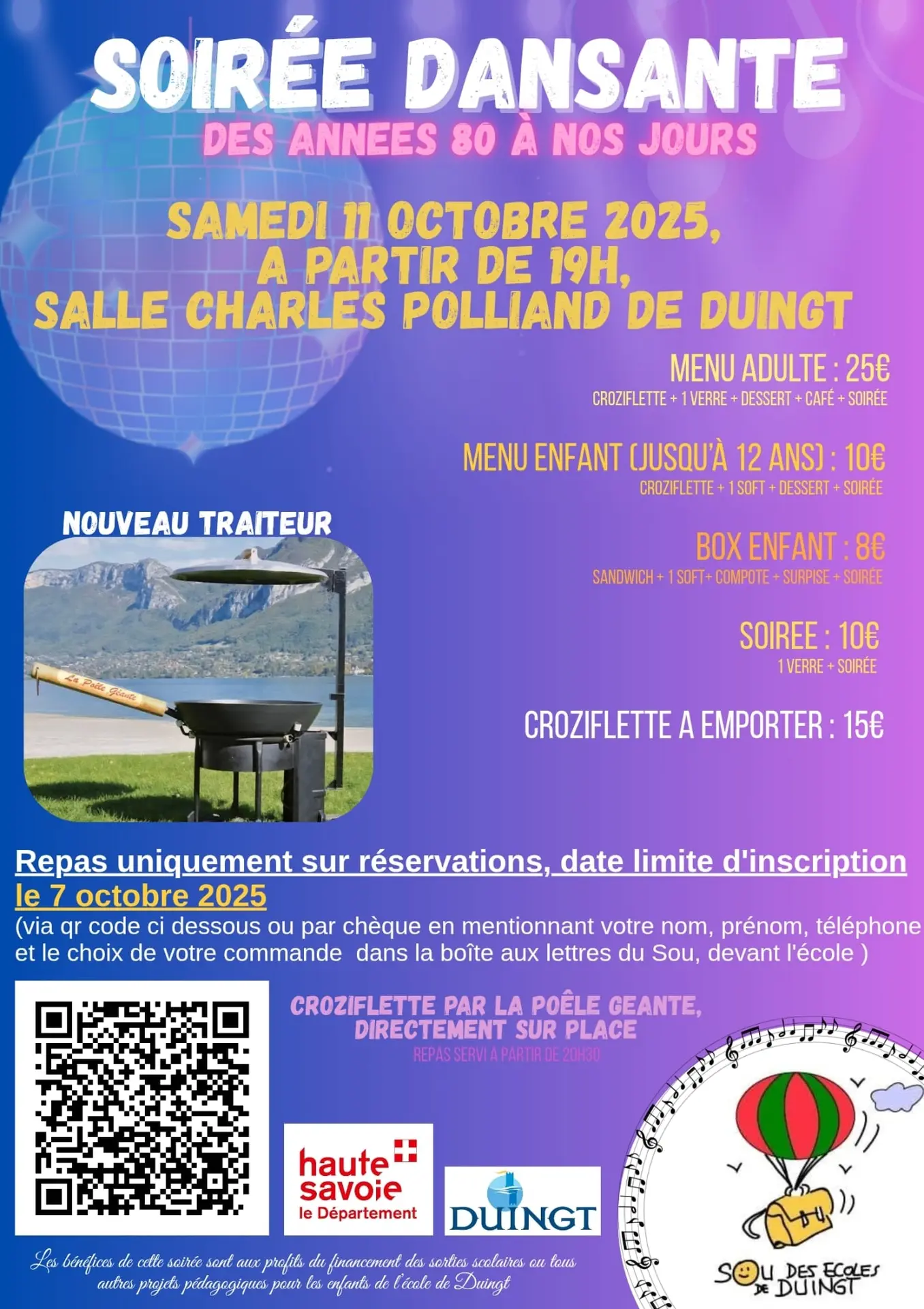 Soirée dansante : des années 80 à nos jours_Duingt
