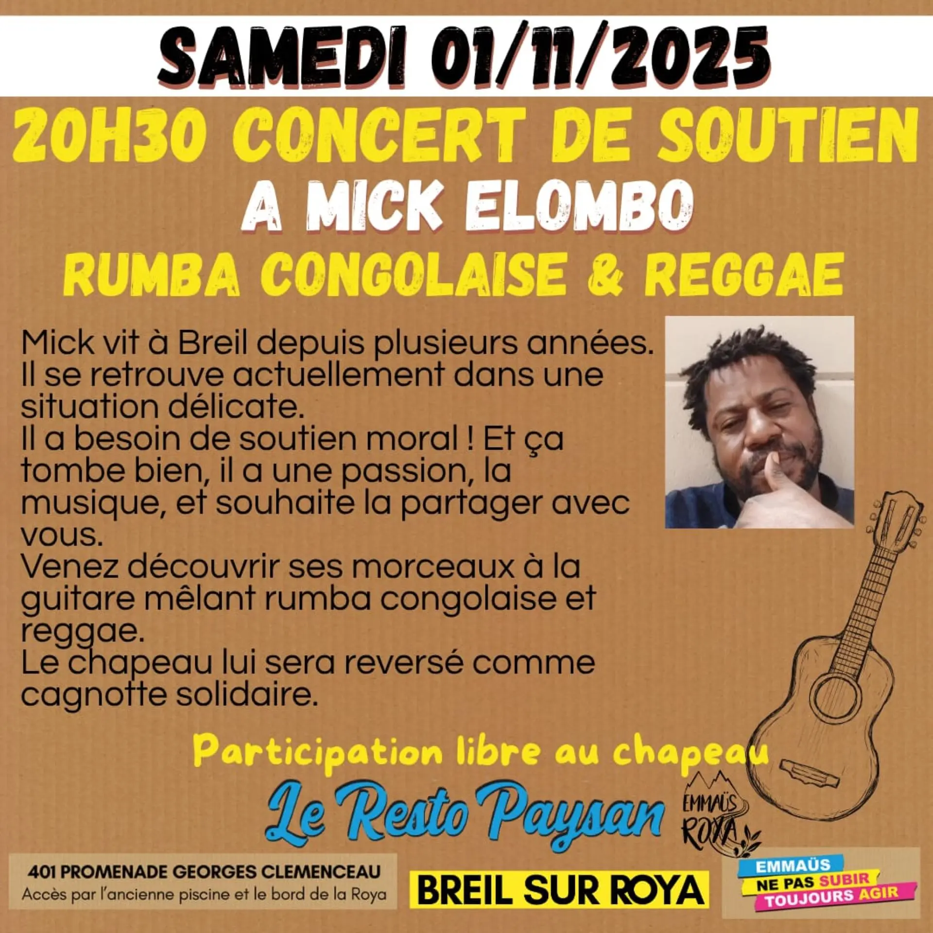 Concert au resto paysan