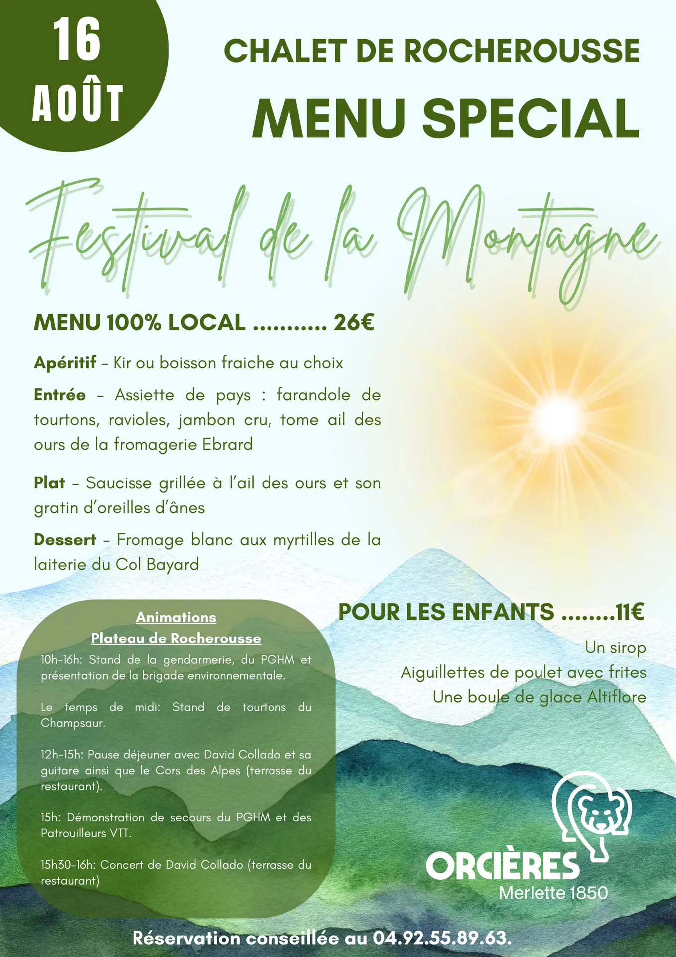 Menu Festival de la Montagne_Orcières