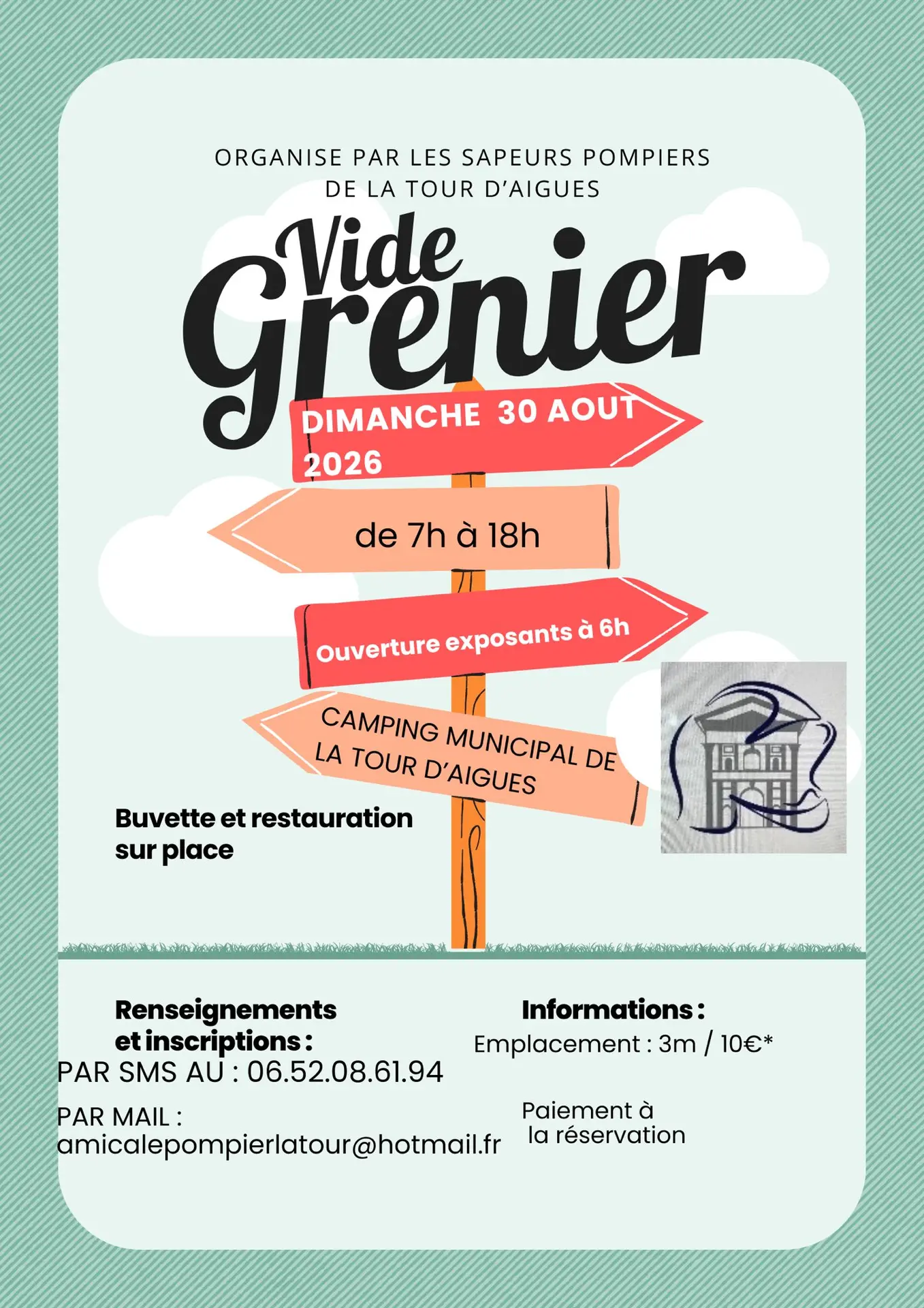 Vide grenier de l'Amicale des Sapeurs Pompiers de La Tour d'Aigues_La Tour-d'Aigues