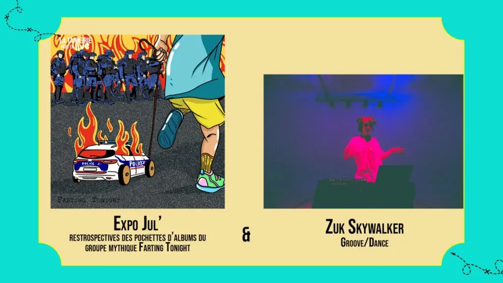 Visuel Vernissage « FARTING TONIGHT » BY JUL' + ZUK SKYWALKER_Bourg-en-Bresse