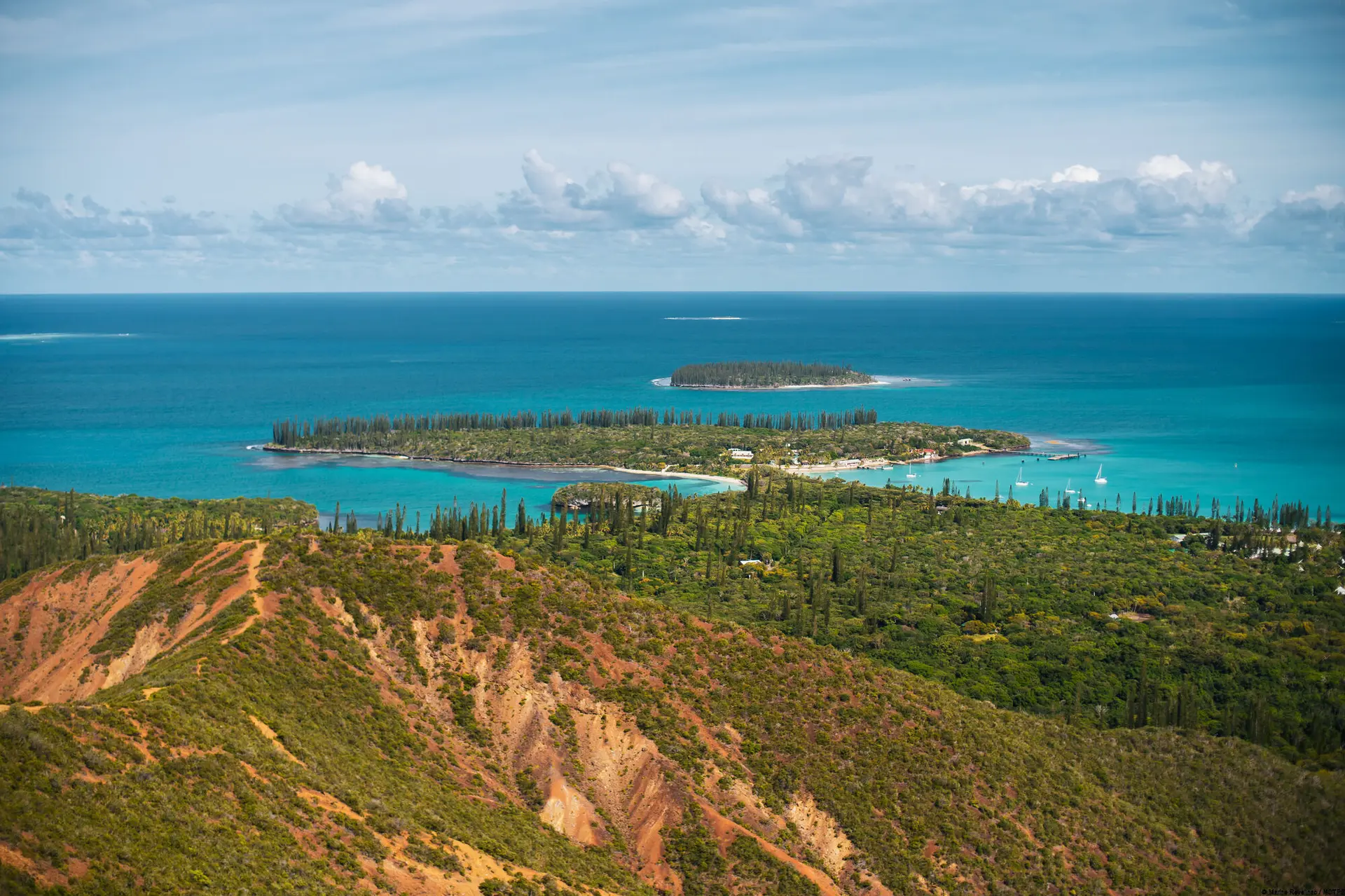 Point de vue depuis les hauteurs du Pic N'ga