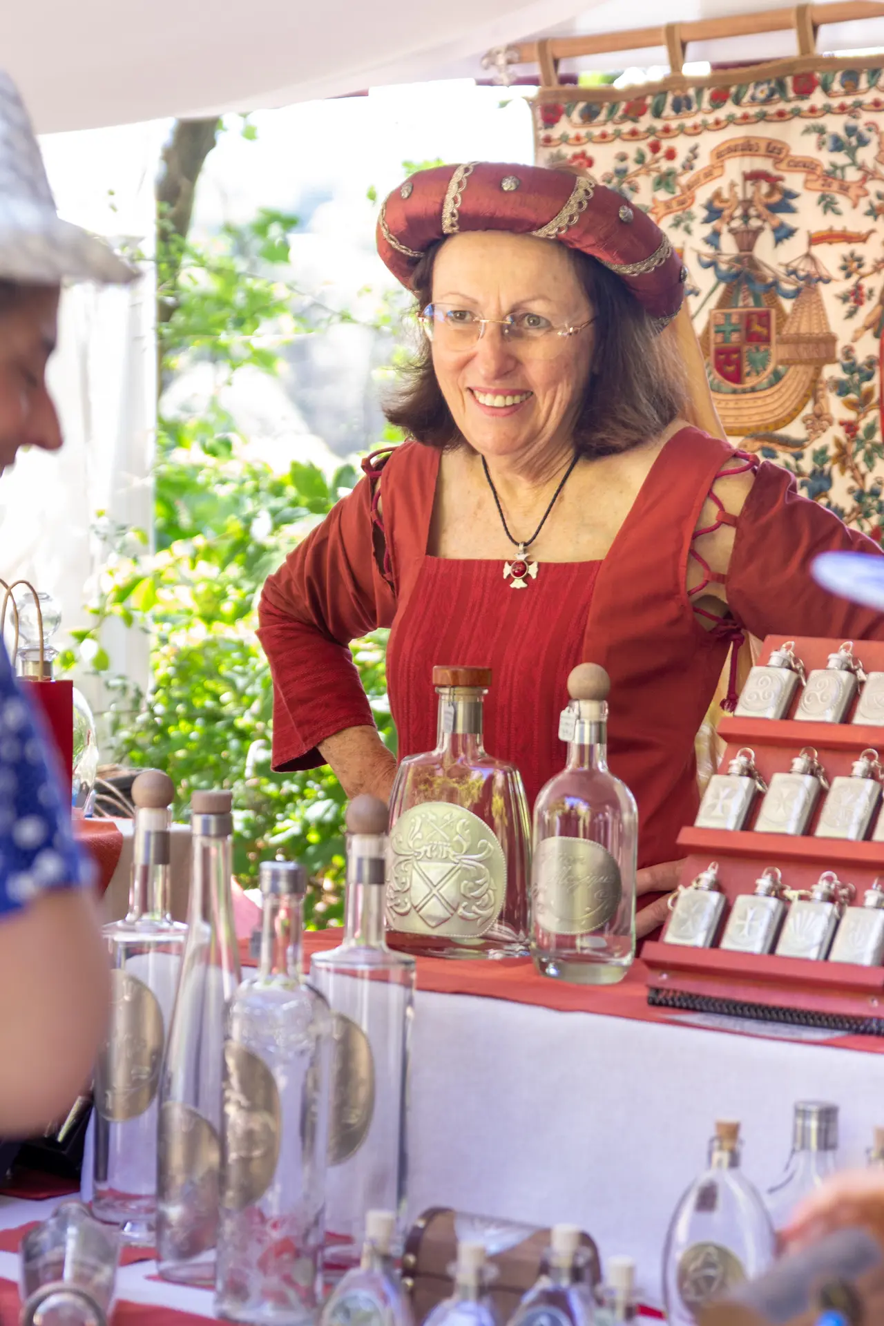 Stand à la Fête médiévale de Pérouges