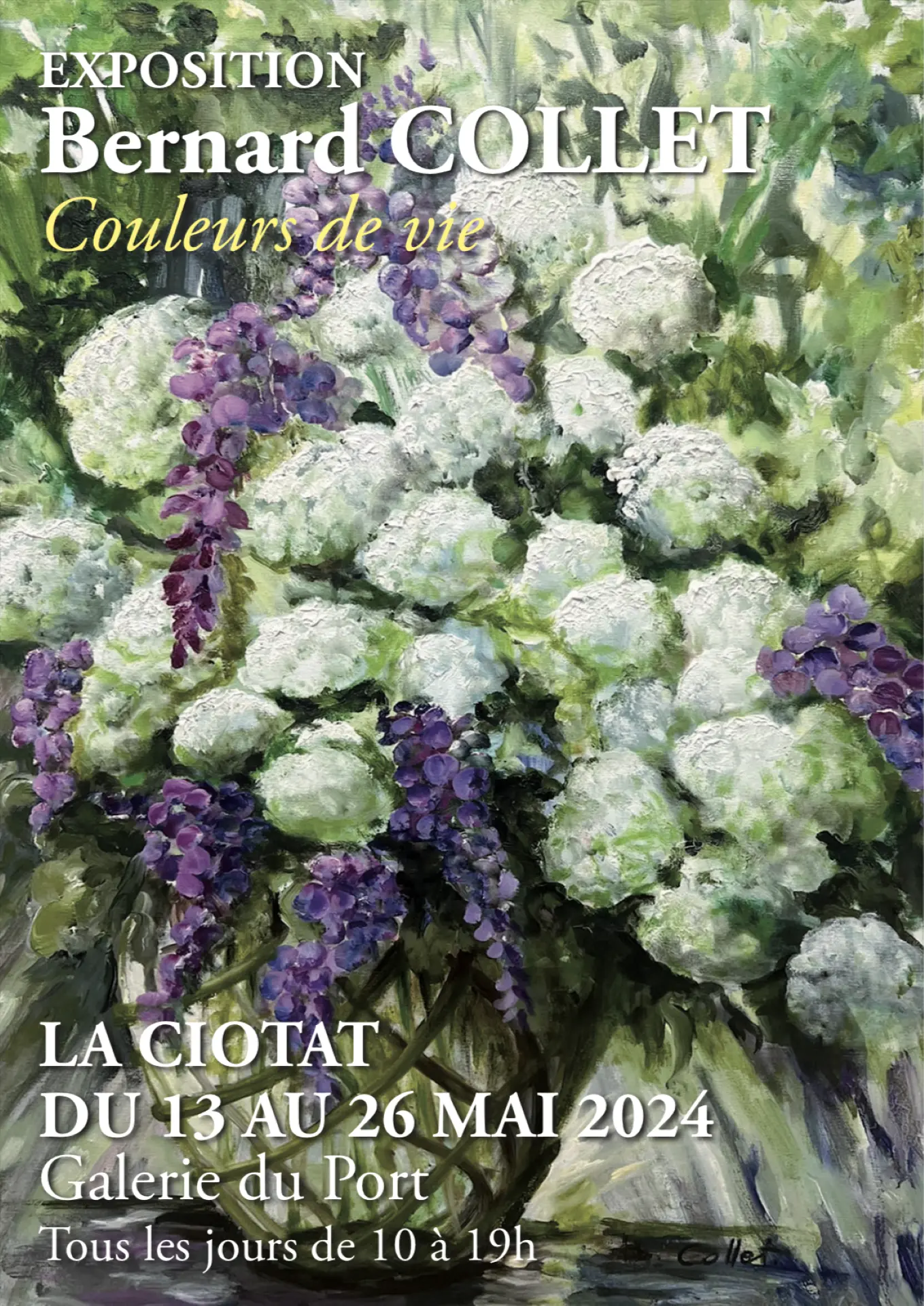 Exposition de peintures Couleurs de vie de Bernard Collet