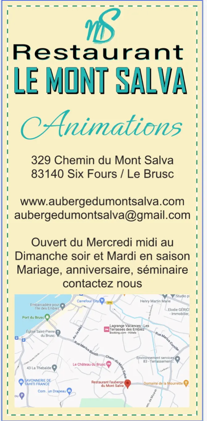 Animations au Restaurant Mont Salva