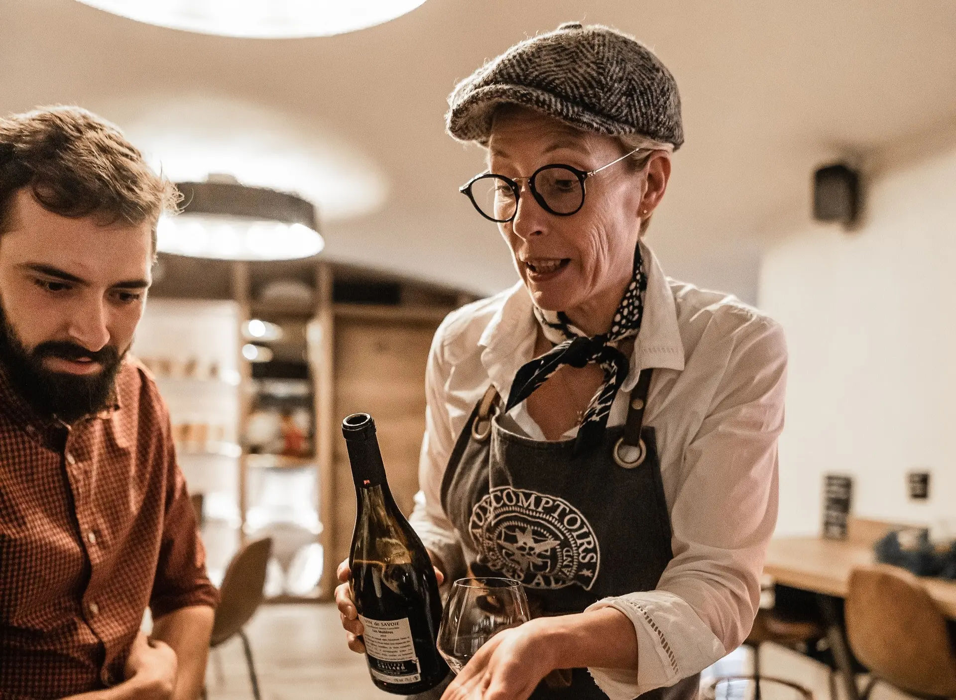 Dégustation de vin de Savoie Aux comptoirs des Alpes