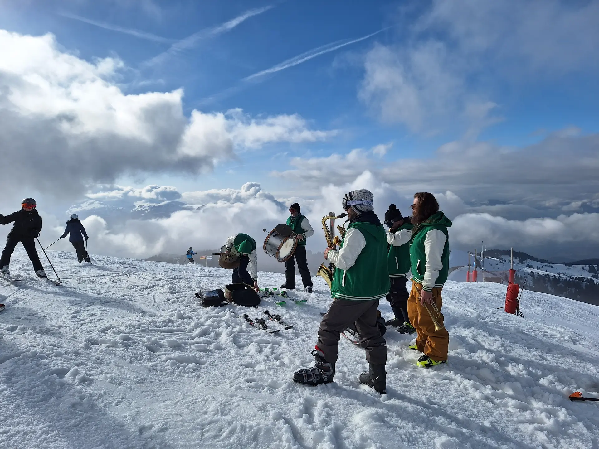 Fanfare express sur la piste la marmotte