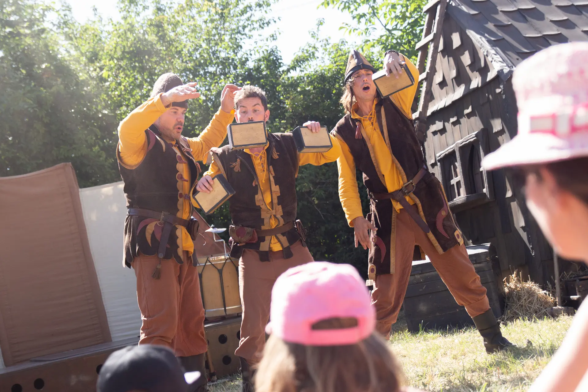 Spectacle à la Fête médiévale de Pérouges