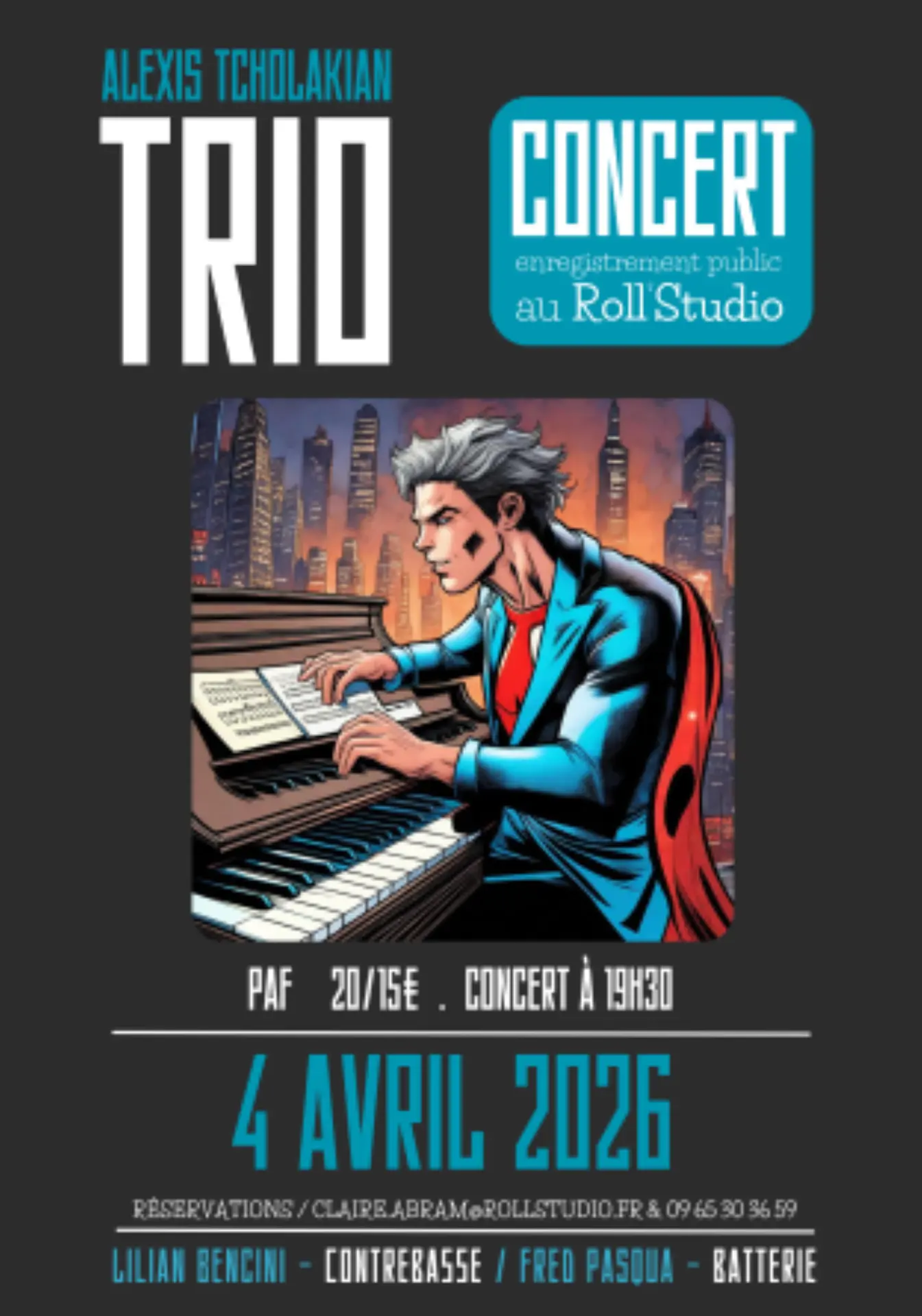 Alexis Tcholakian trio