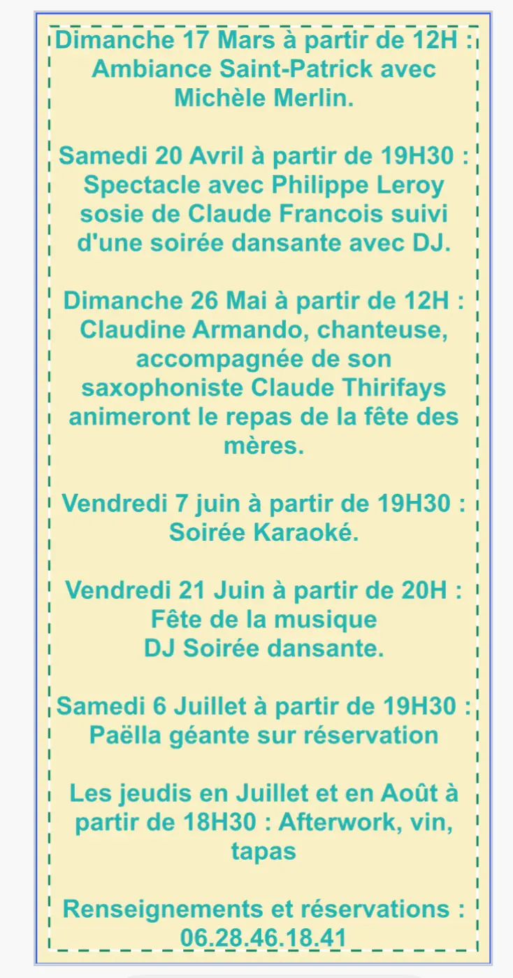 Animations Restaurant Mont Salva