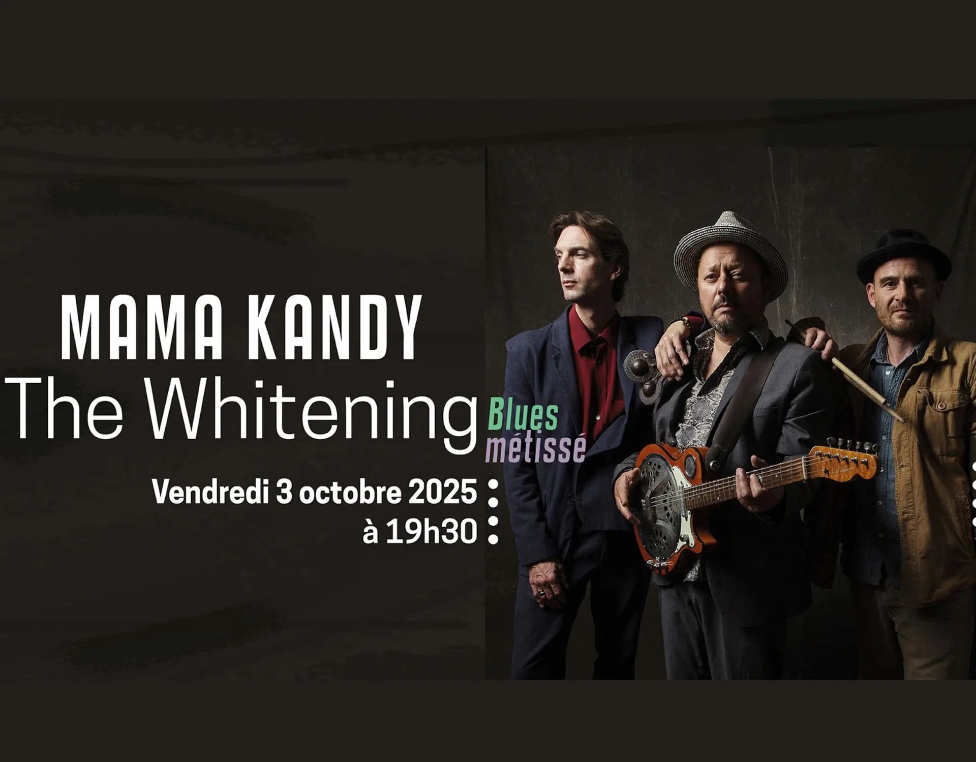 3 musiciens du groupe Mama Kandy