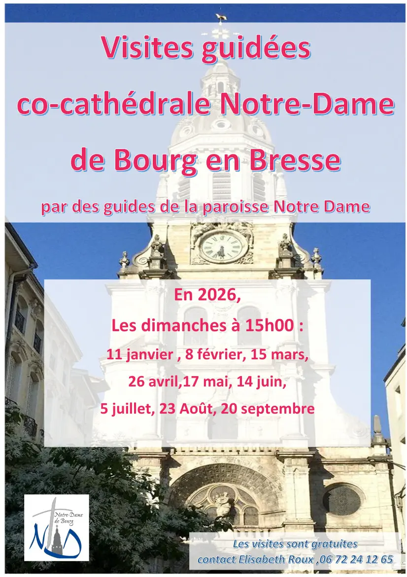 Affiche_Visites guidées co-cathédrale Notre-Dame de Bourg-en-Bresse_Bourg-en-Bresse