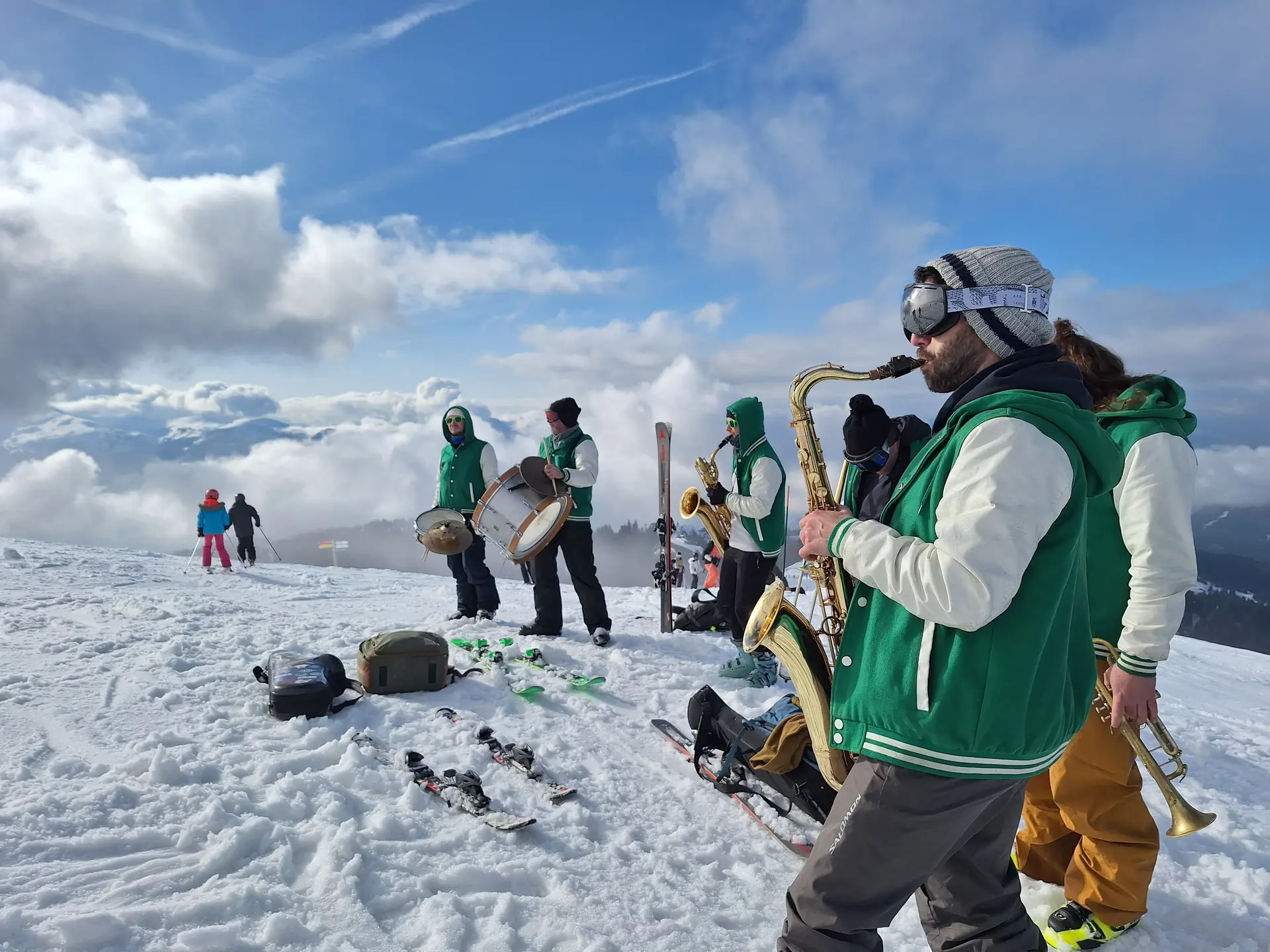 Fanfare express sur la piste la marmotte