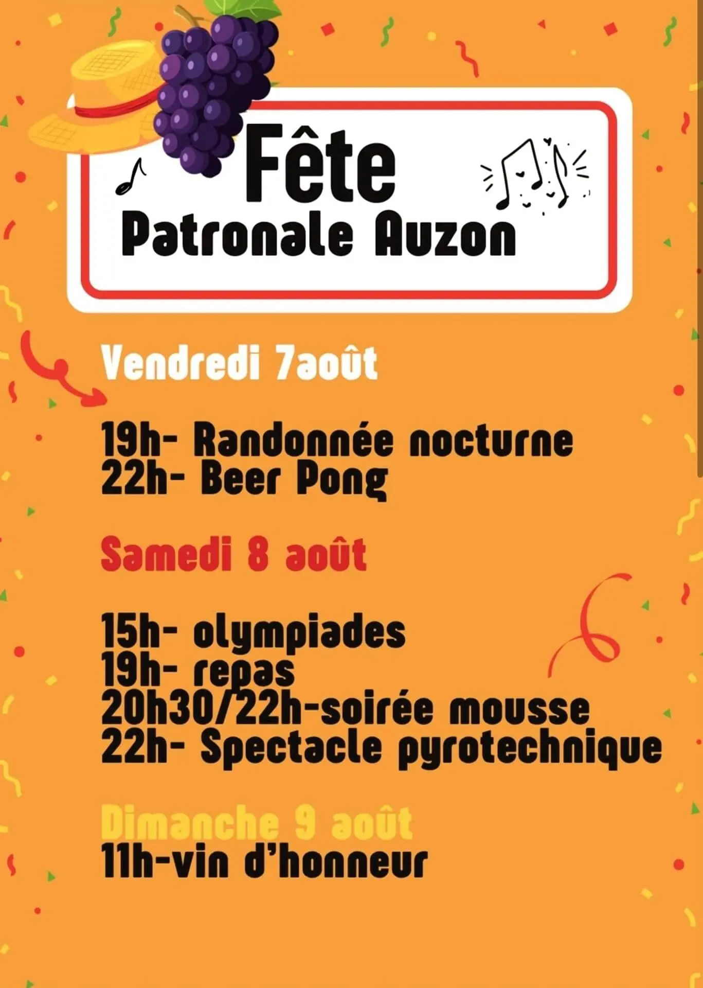 Fête patronale d'Auzon