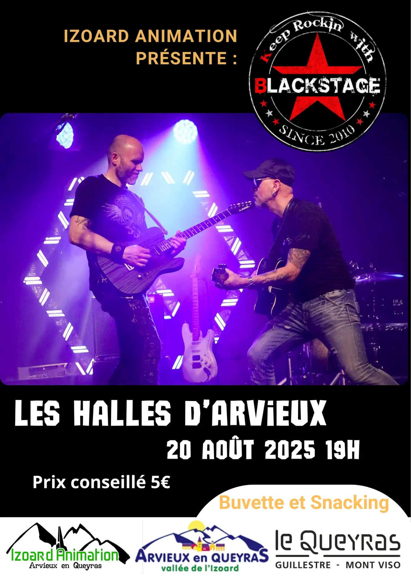 Affiche Blackstage à Arvieux
