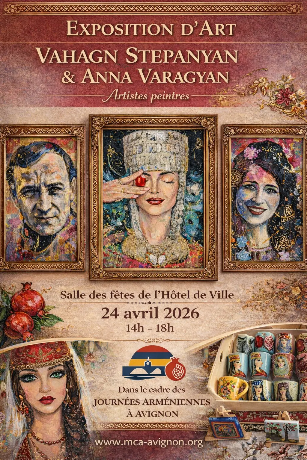 Affiche Exposition de peintures