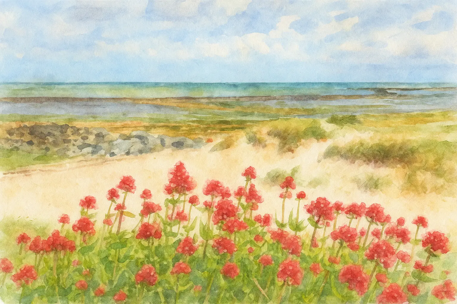 Sortie nature avec un écogarde  - Aquarelle_Loix