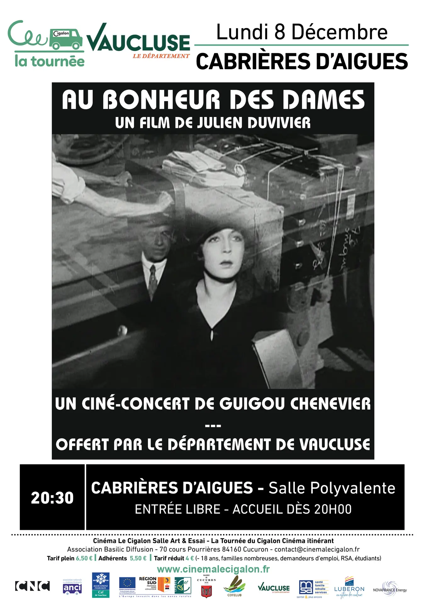 La Tournée du Cigalon  à Cabrières d' Aigues :    AU BONHEUR DES DAMES_Cabrières-d'Aigues