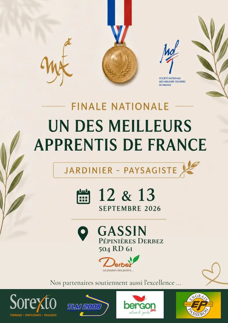 Un des meilleurs apprentis de France à la pépinière Derbez