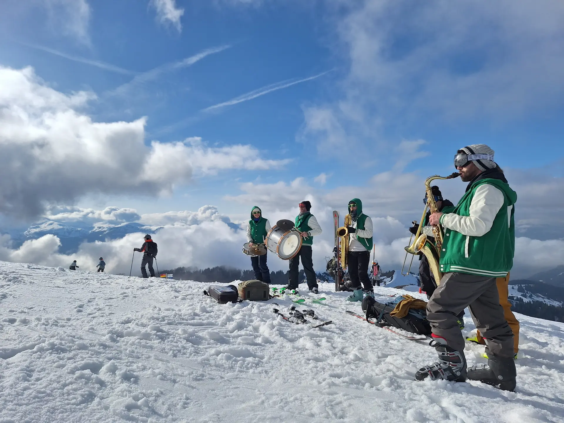 Fanfare express sur la piste la marmotte