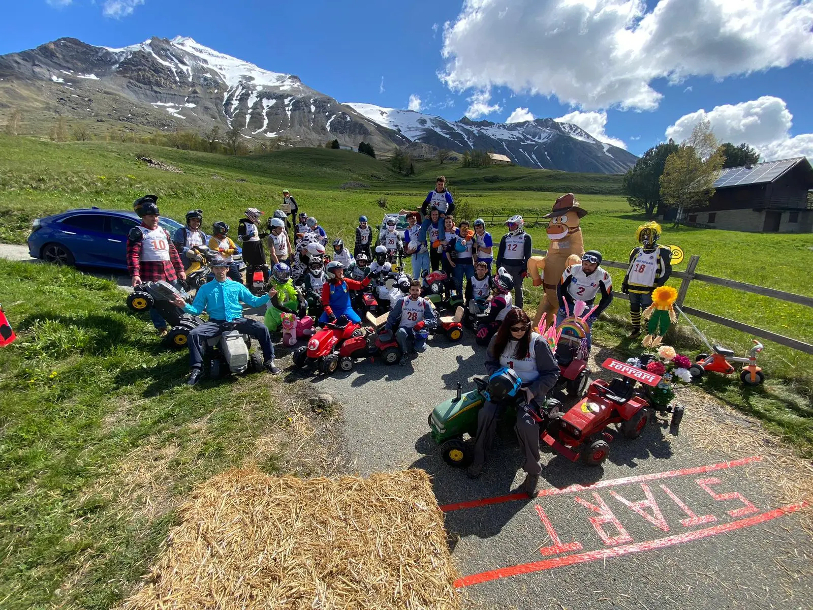 Au départ de la course du Pontet