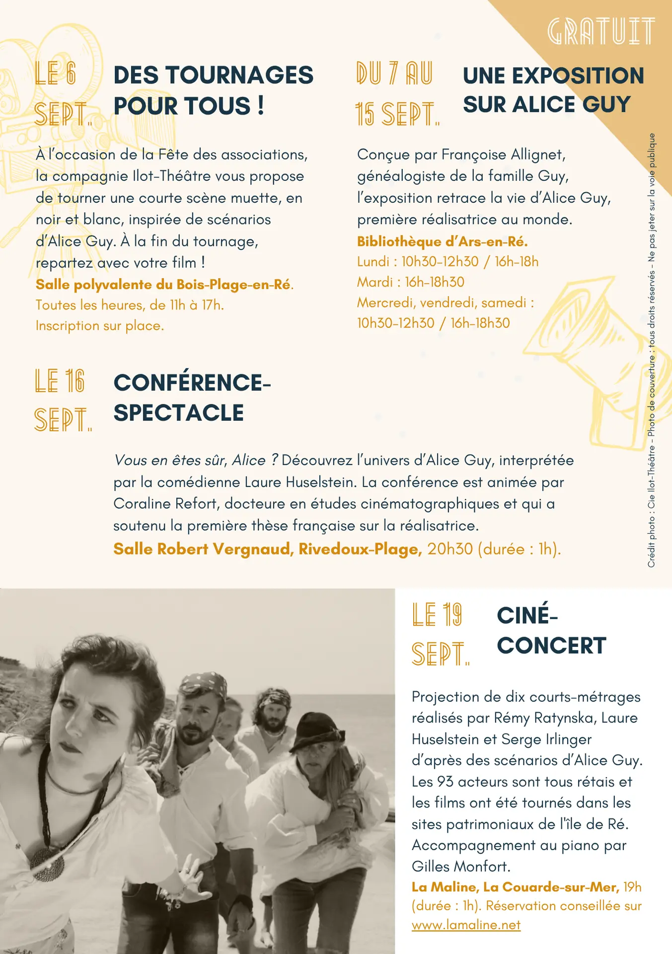 In the Footsteps of Alice GUY - Lecture - Performance_Rivedoux-Plage
