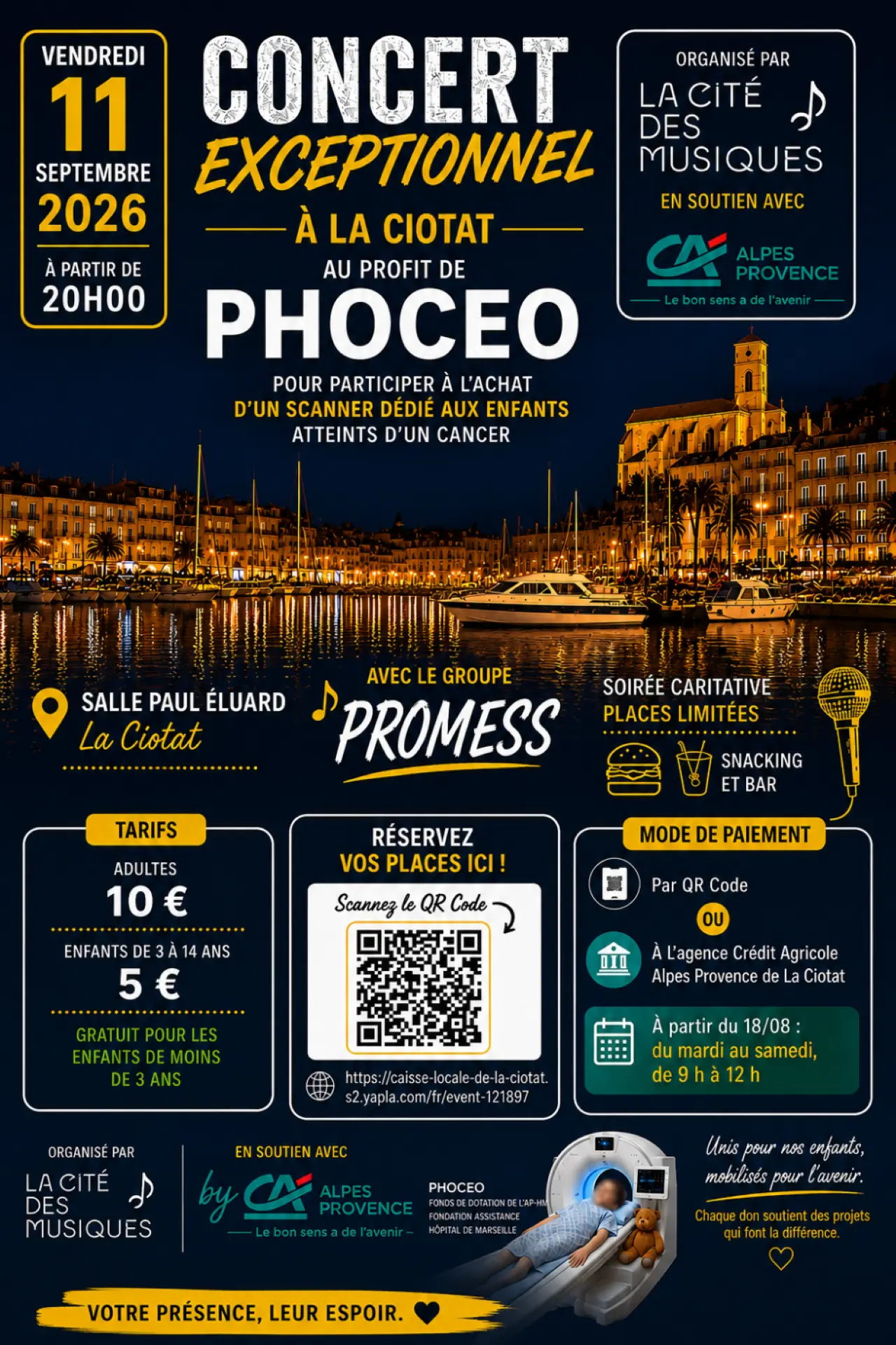 Concert solidaire avec le groupe Promess