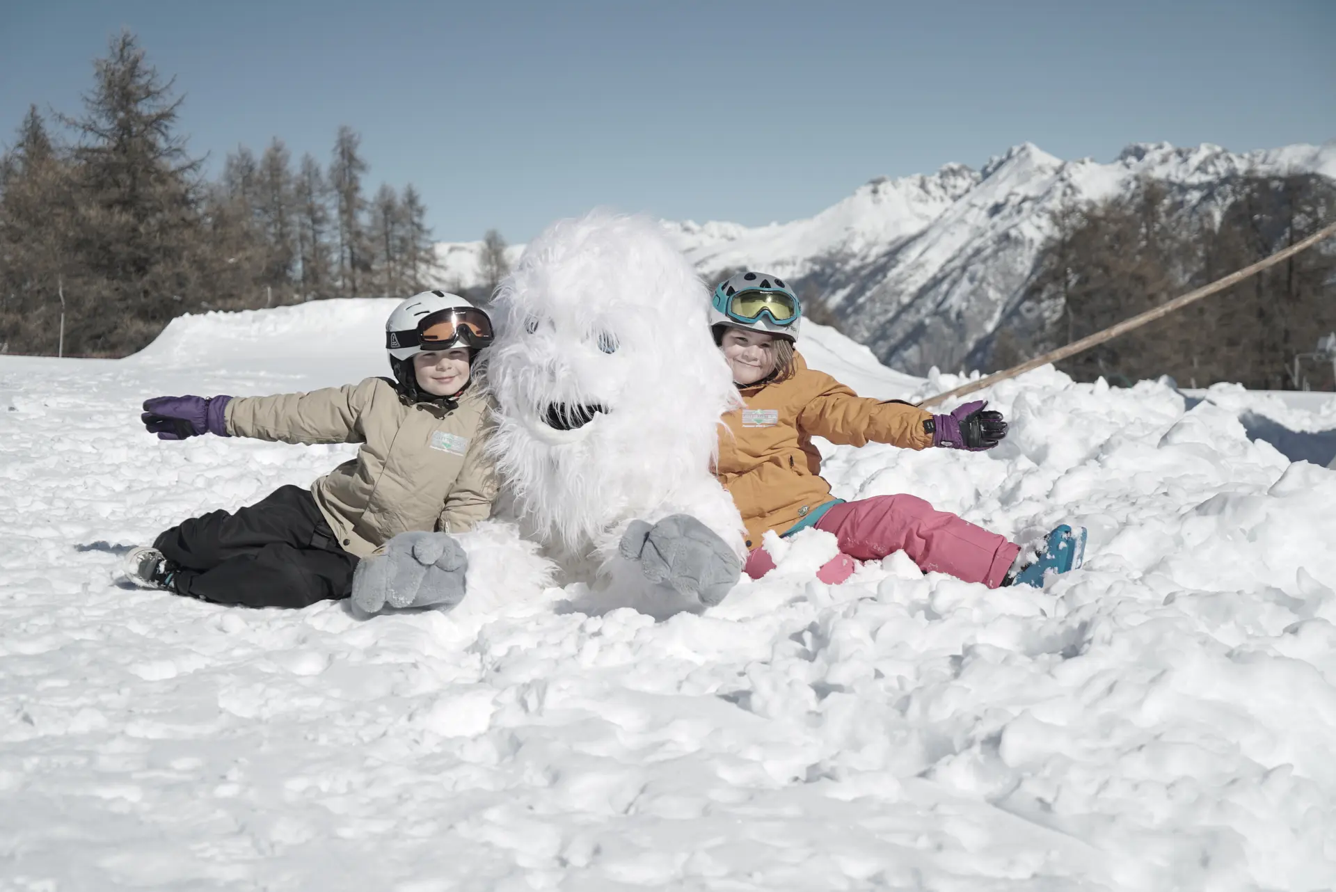 Animation jeux dans la neige