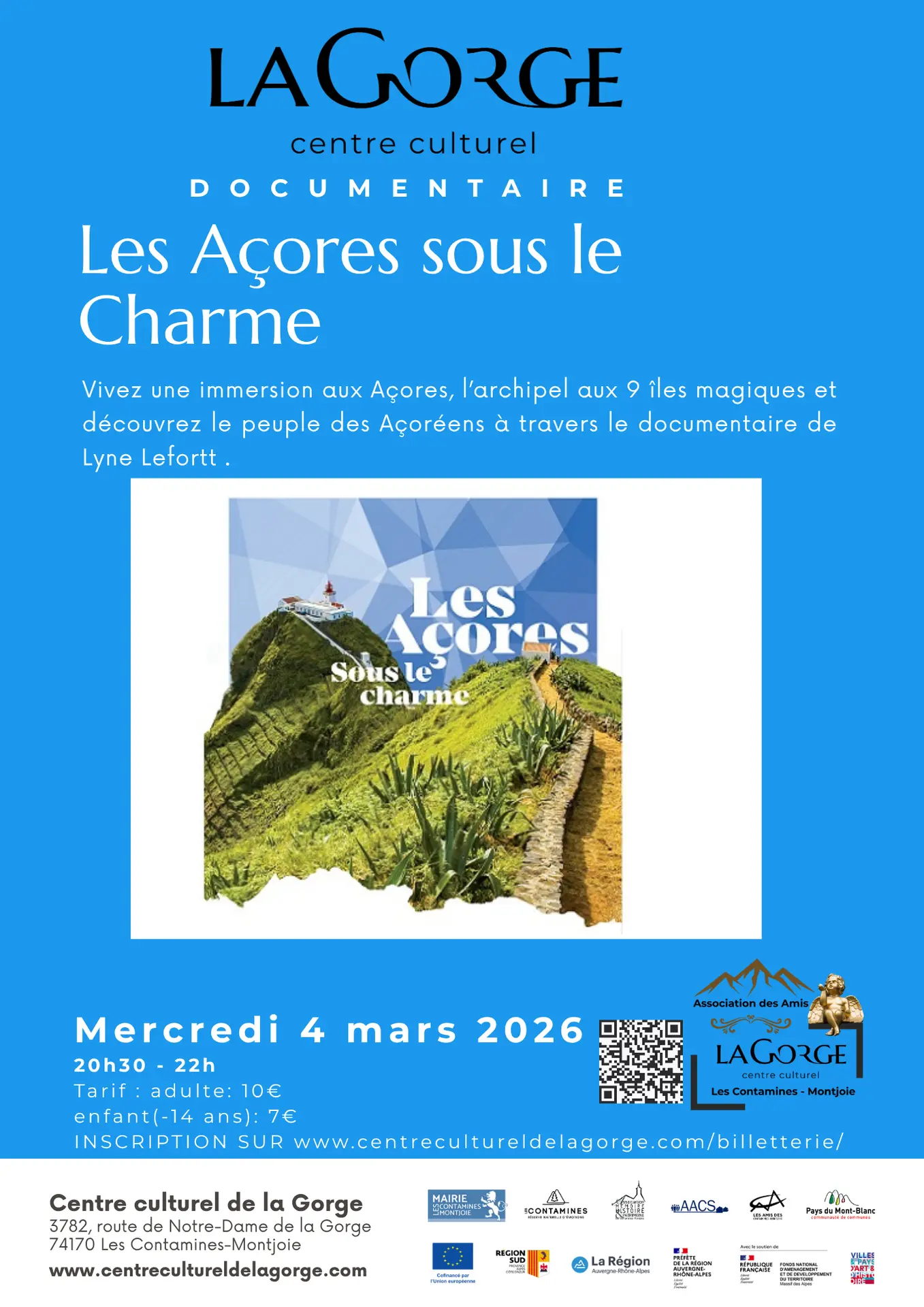 Documentaire Les Açores sous le charme au Centre Culturel de la Gorge_Les Contamines-Montjoie