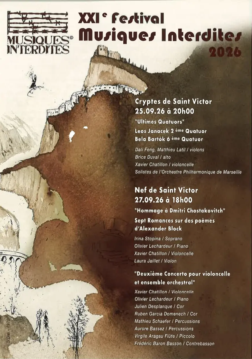 affiche gouache de Salvador Dali, baptème au Jourdain