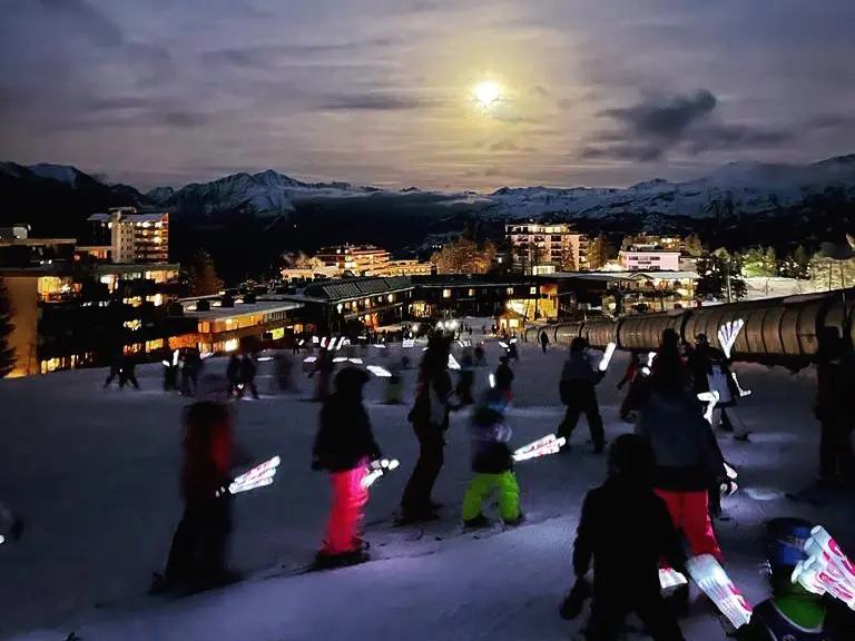 Descente aux lampions de l'ESF