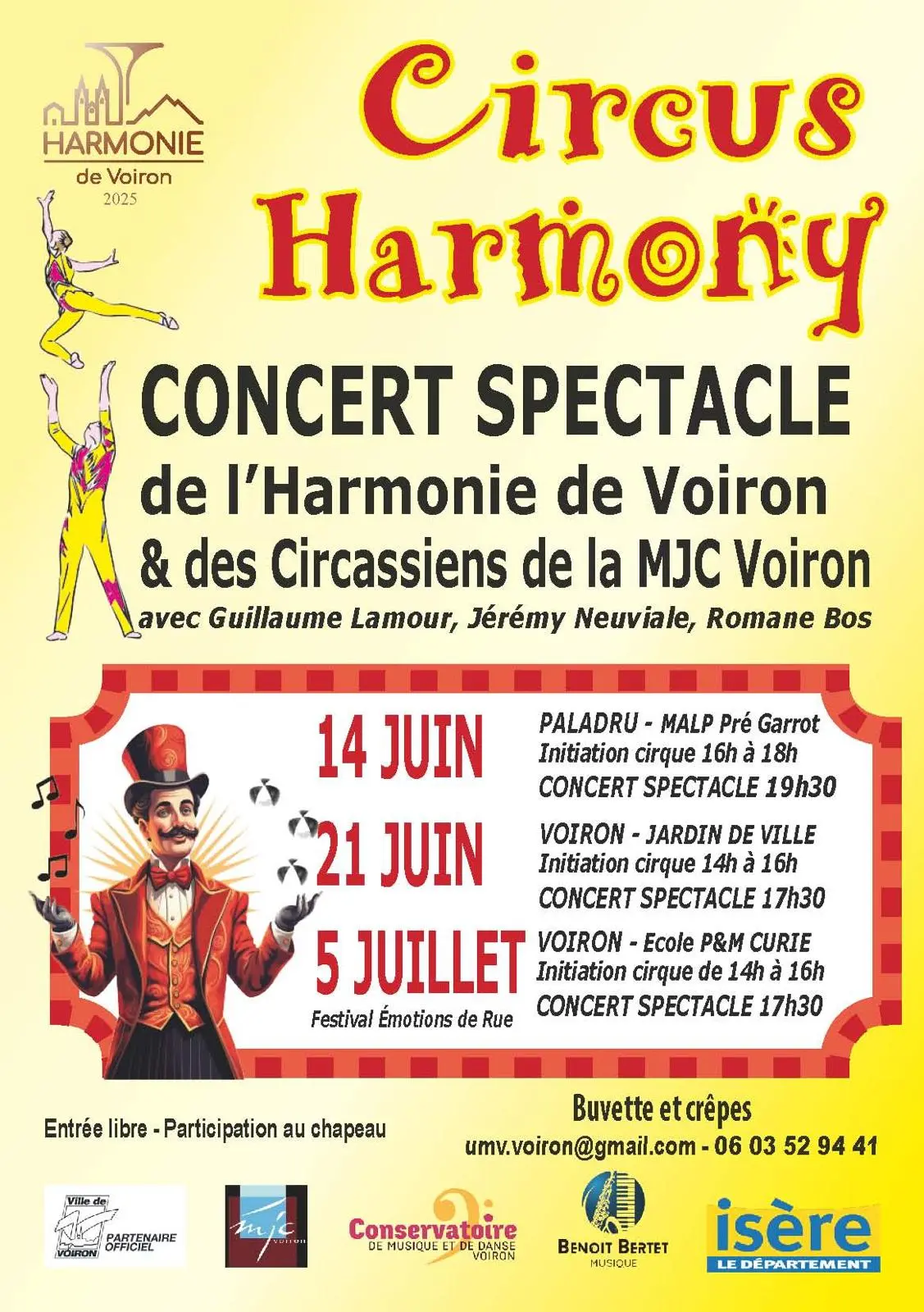 Concert & spectacle : Circus Harmony