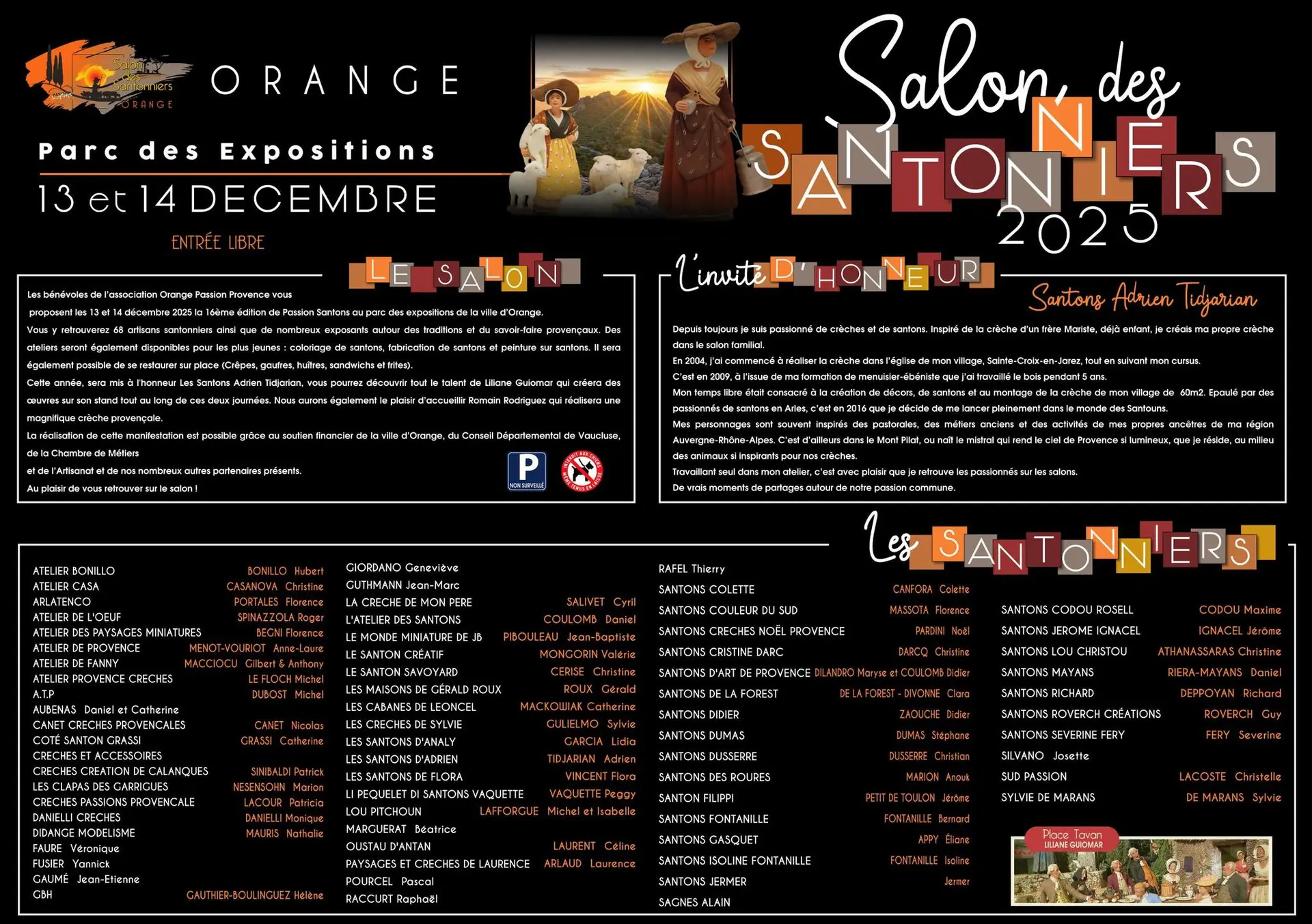 Salon des santonniers à Orange