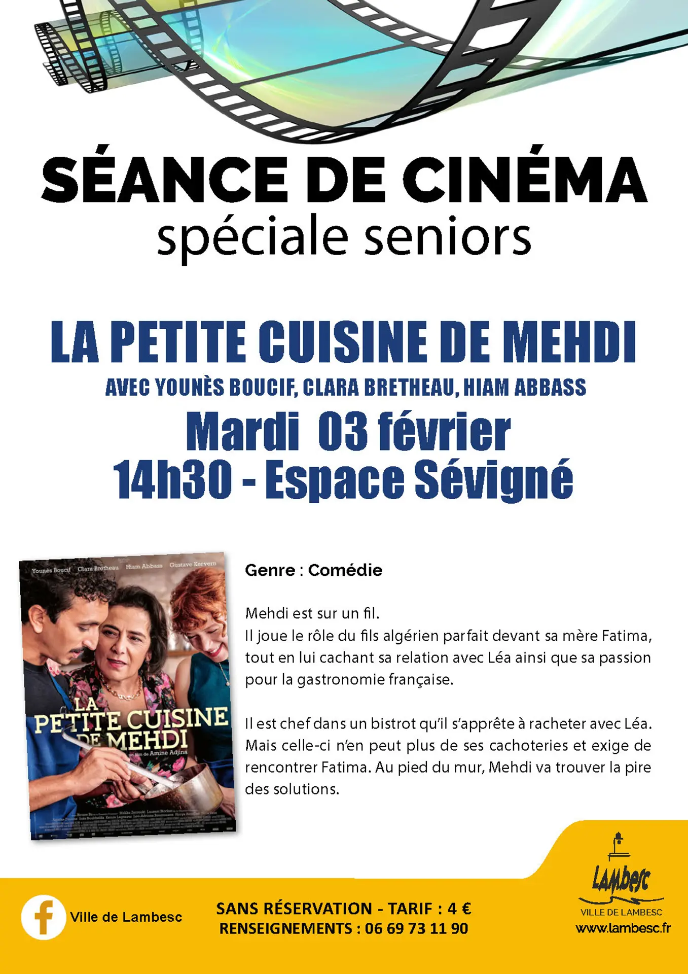 Ciné Seniors - La petite cuisine de Mehdi_Lambesc