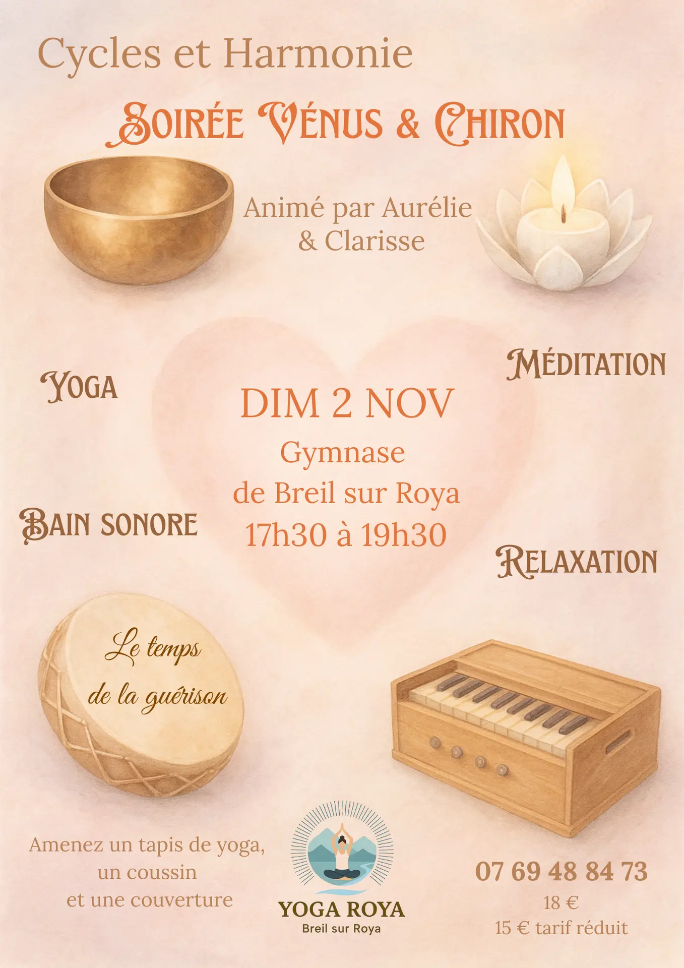 Atelier Cycles et Harmonie : Vénus & Chiron_Breil-sur-Roya