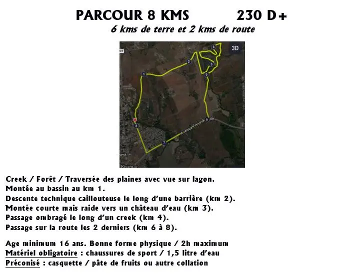 Parcours 8km