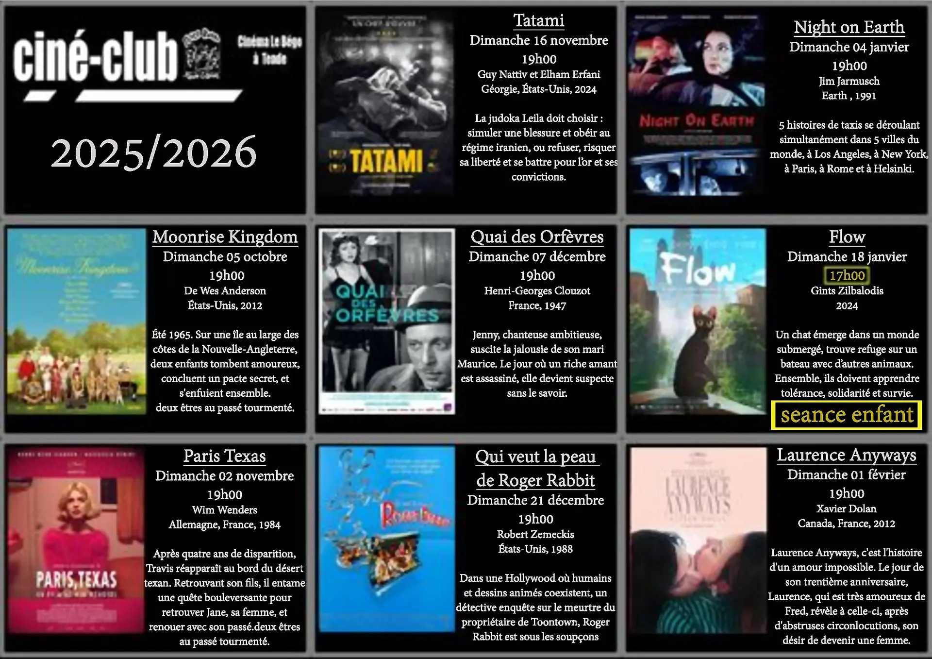 Ciné-club 2025/2026