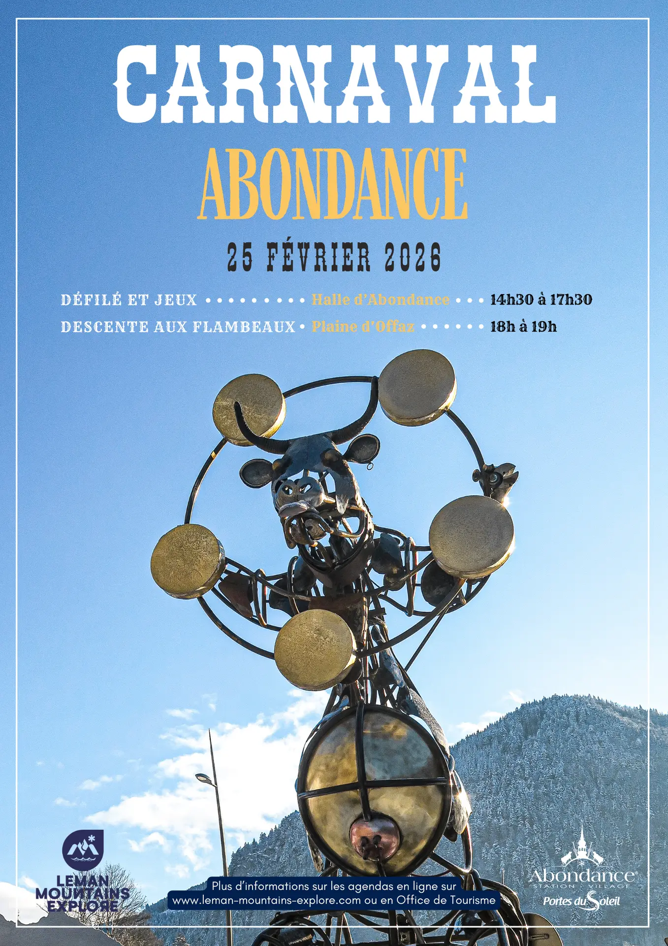 Affiche carnaval d'Abondance