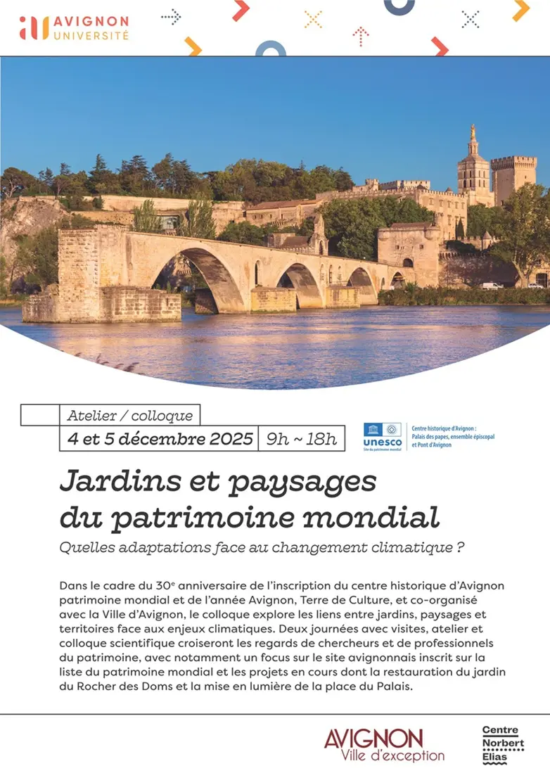 Jardins et paysages du patrimoine mondial - Quelles adaptations face au changement climatique ?_Avignon