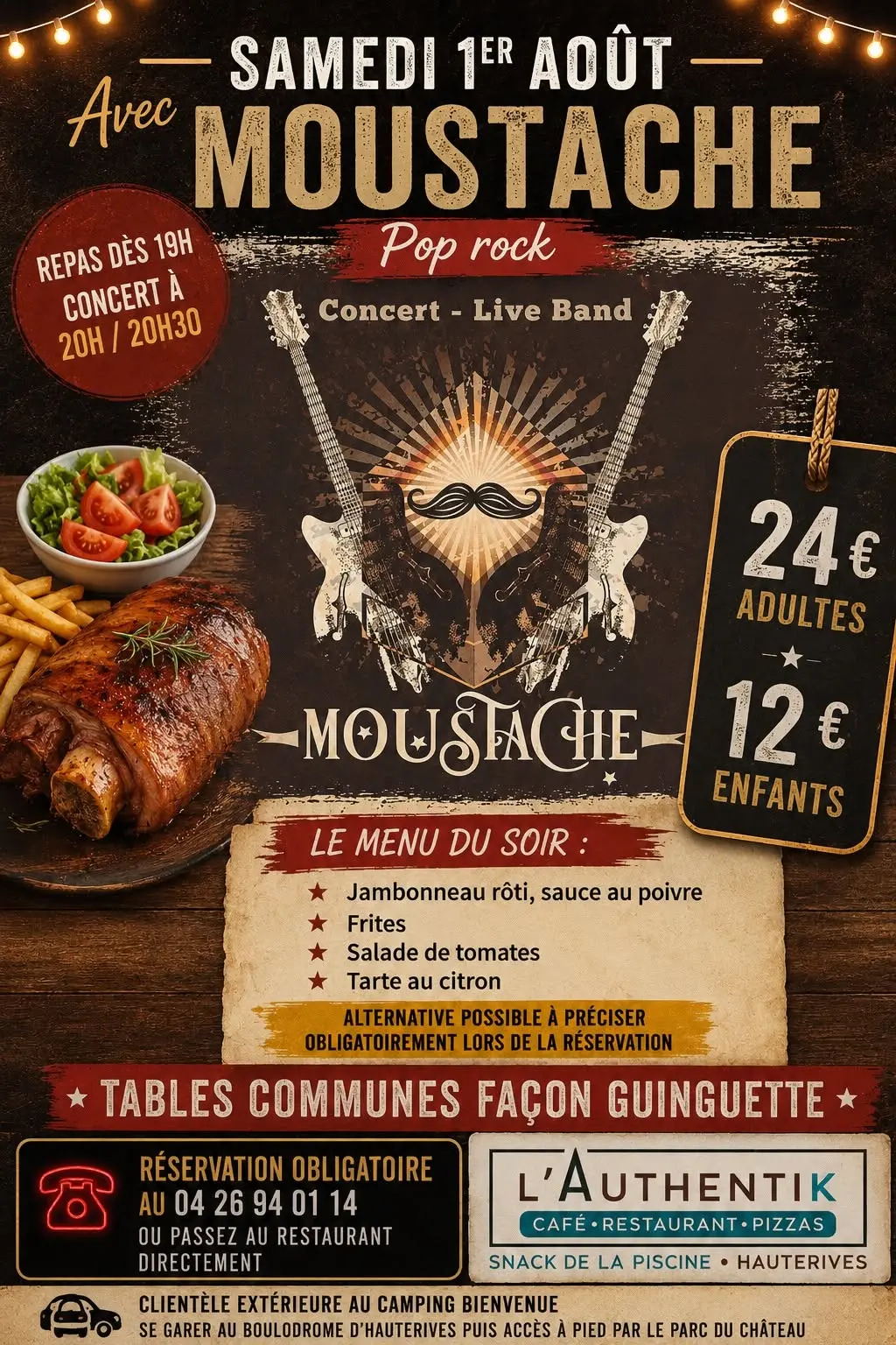 affiche expliquant l'événement