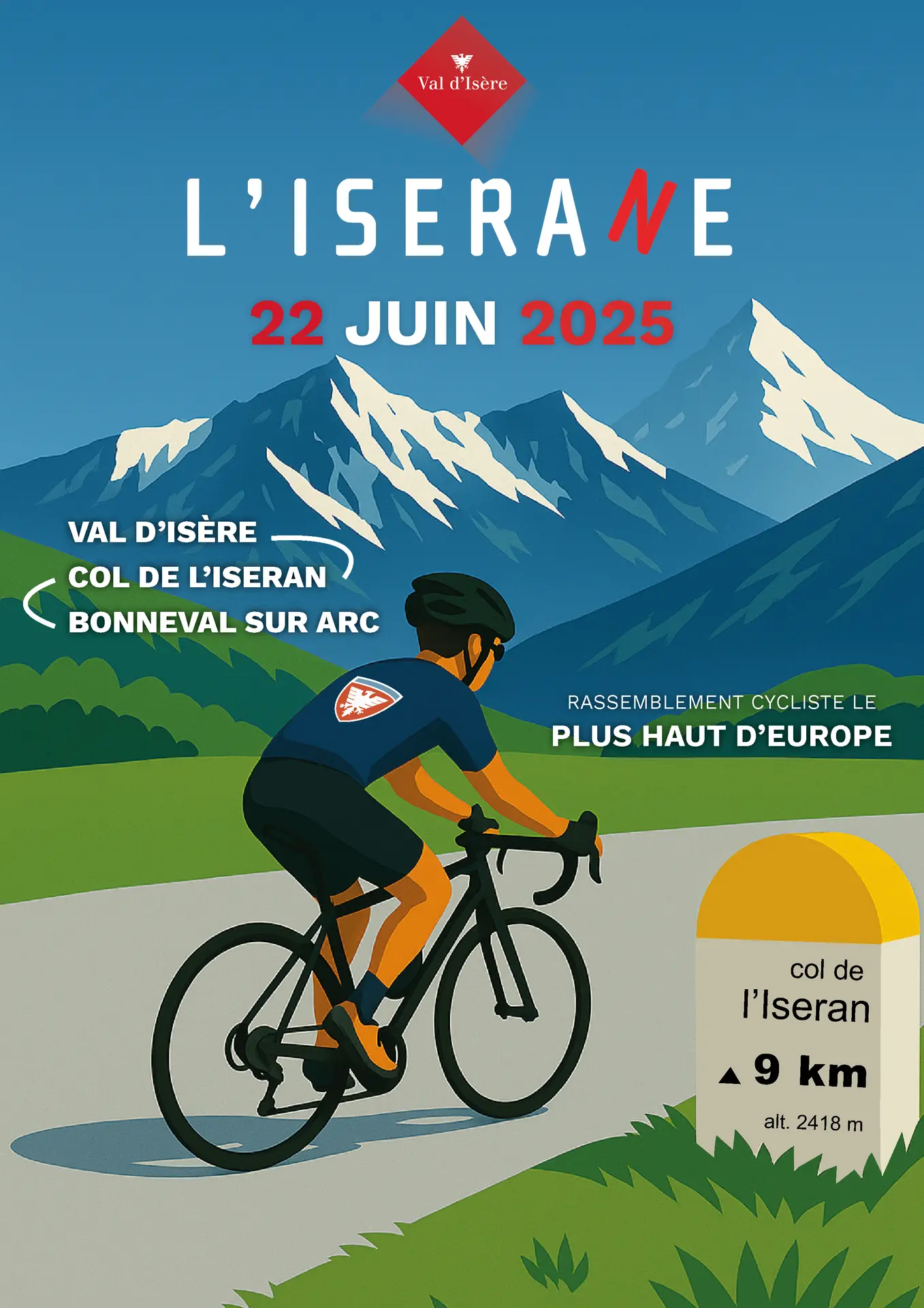 Affiche L'Iserane 2025 - Val d'Isère