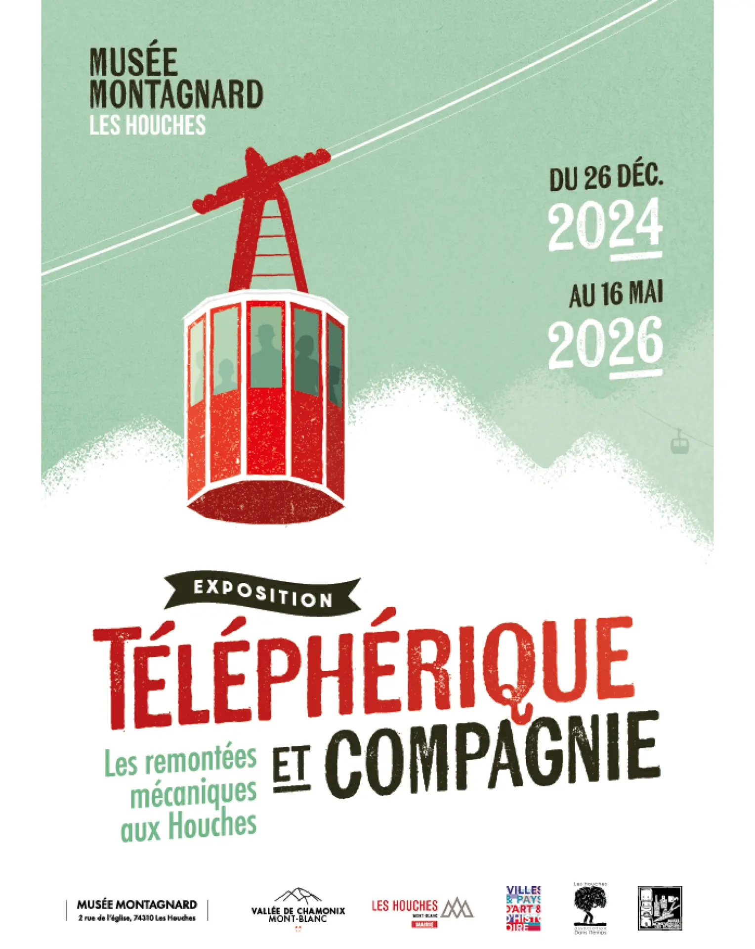 Affiche expo Téléphérique et compagnie