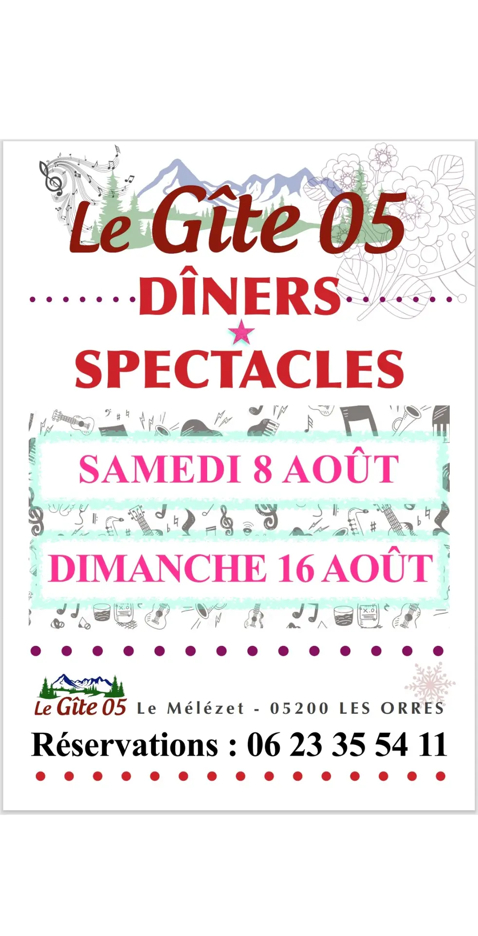 Dîner-spectacle au Gîte 05_Les Orres