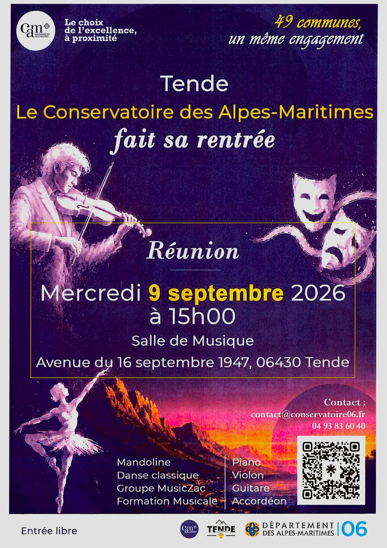 Rentrée du Conservatoire