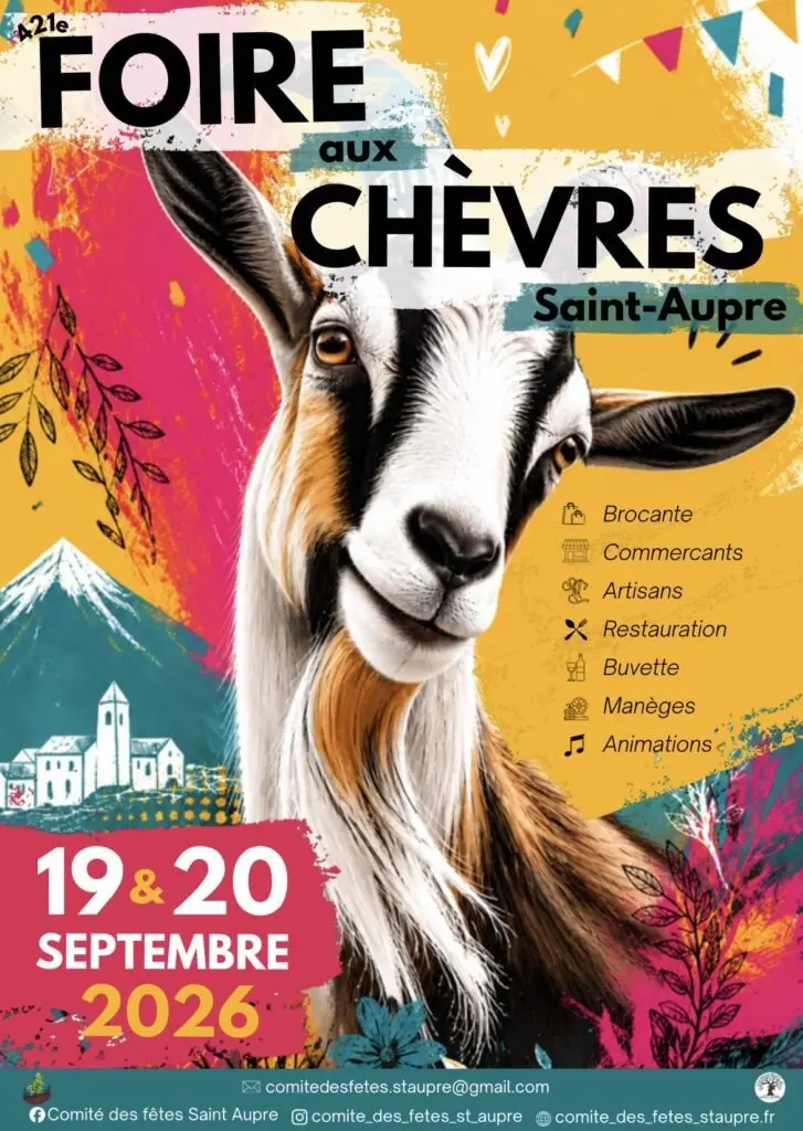 Affiche foire aux Chèvres 421ème édition