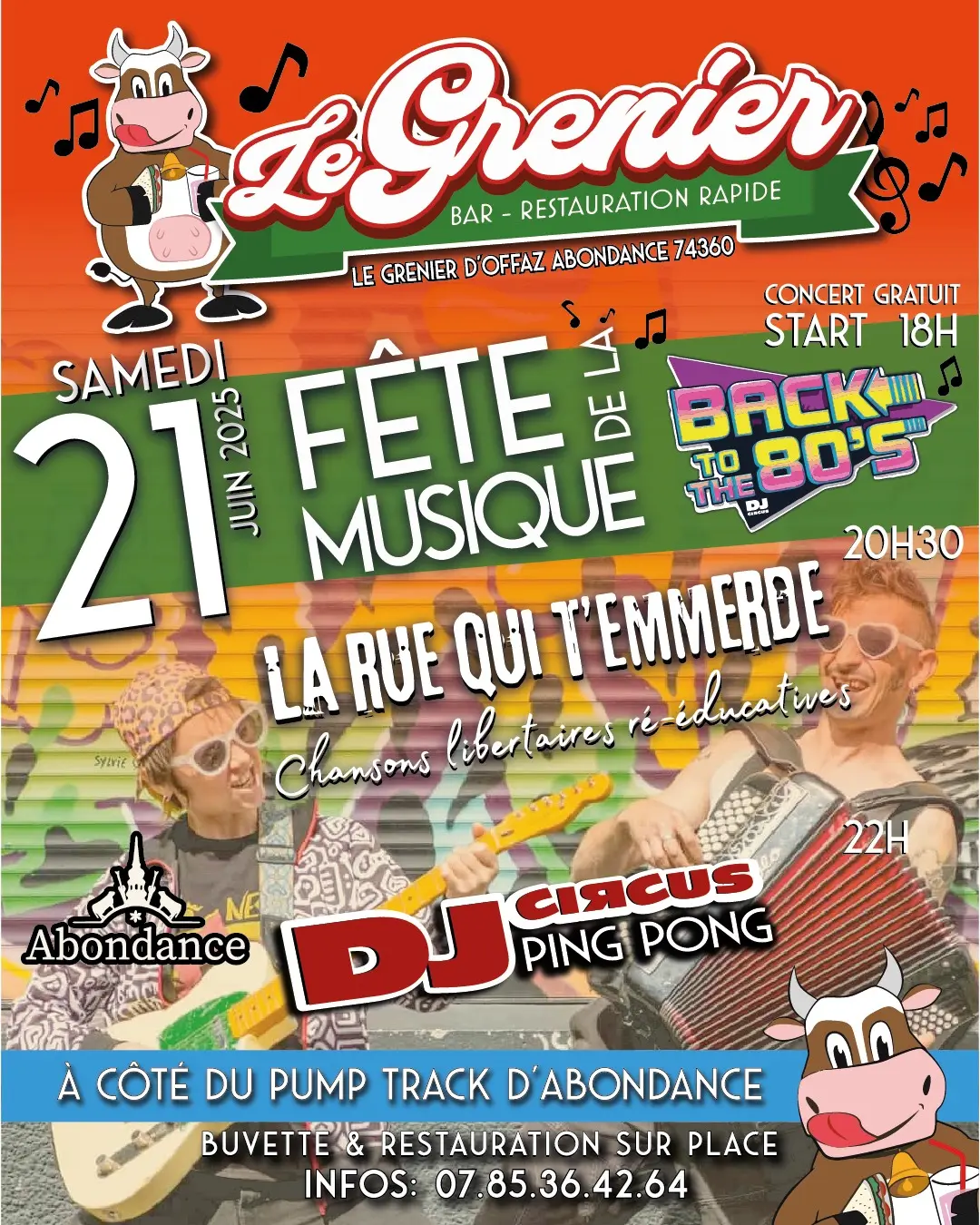 Affiche Fête de la musique Abondance